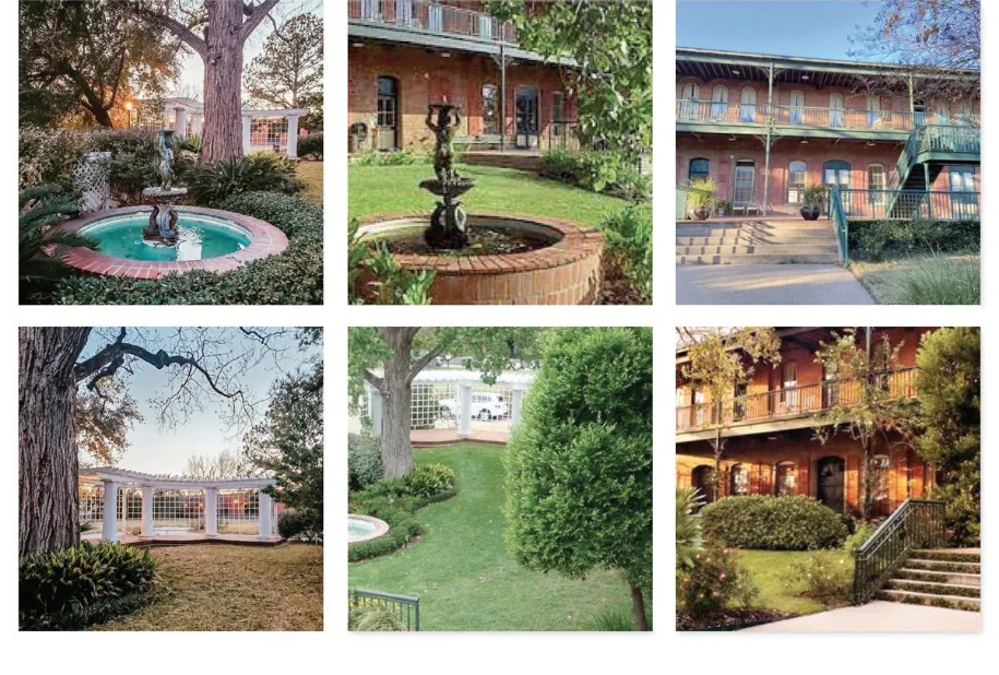 Brenham Ant Street Inn — outdoor photo session location