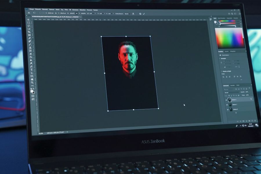 Portrait retouching